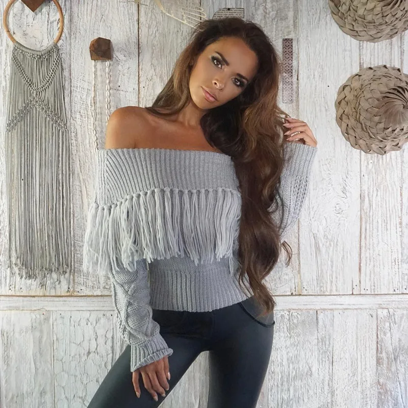 Off The Shoulder Sweater Women (12)