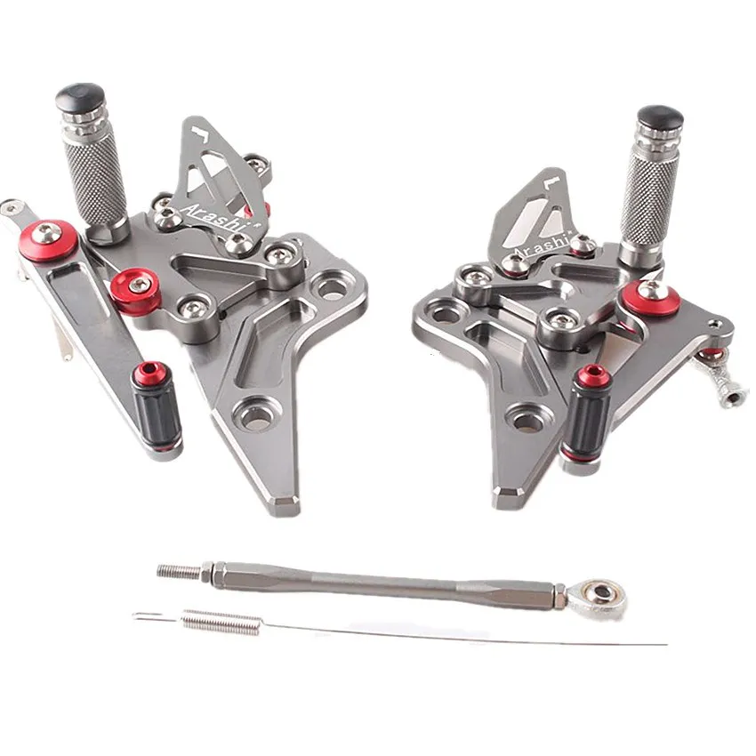 

Adjustable Rearset Foot Pegs For Kawasaki Z800 2013-2014 Motorcycle Aluminum CNC Gray