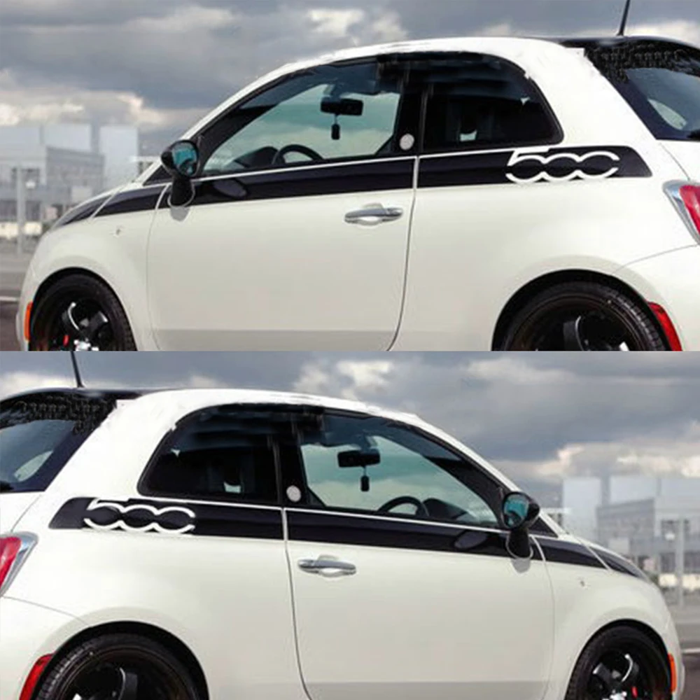  For Fiat 500 Creative Car Whole Body Sticker Decoration Car Protection Stickers Car-Styling Auto Ac