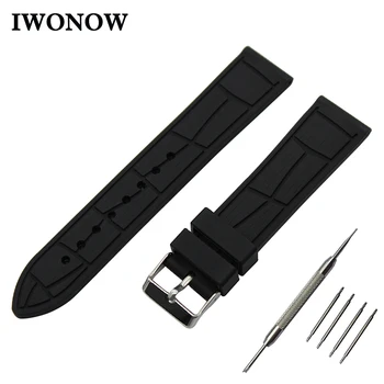 

Silicone Watch Band 19mm 20mm 21mm 22mm for Casio BEM 302 307 501 506 517 EF MTP Stainless Steel Buckle Strap Rubber Wrist Belt
