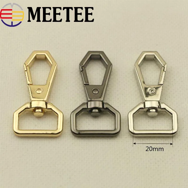 

5Pcs 16mm 20mm Bag Buckles Dog Collar Keychain Metal clip buckles strap Trigger Clips Snap Hook Handbag Handle Connector