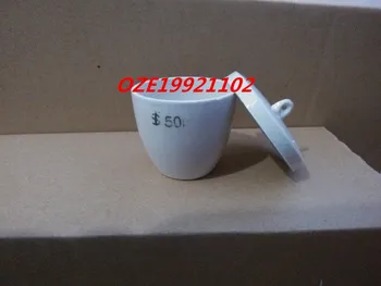 

1PCS Lab Porcelain Crucible 50ML 53mm x 30mm x 46mm