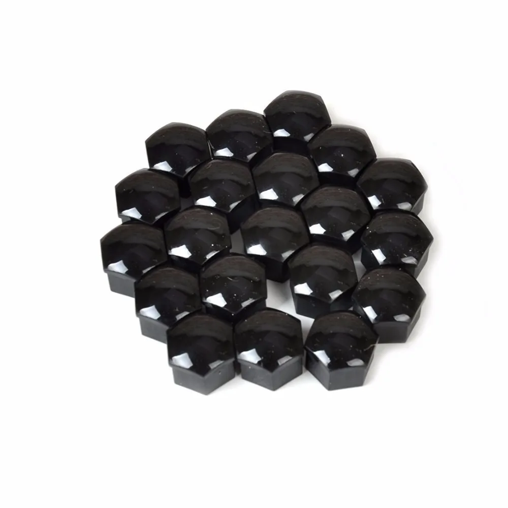 Black Color Wheel Lug Bolt Cap 321601173A (Set of 20PCS) For Audi and