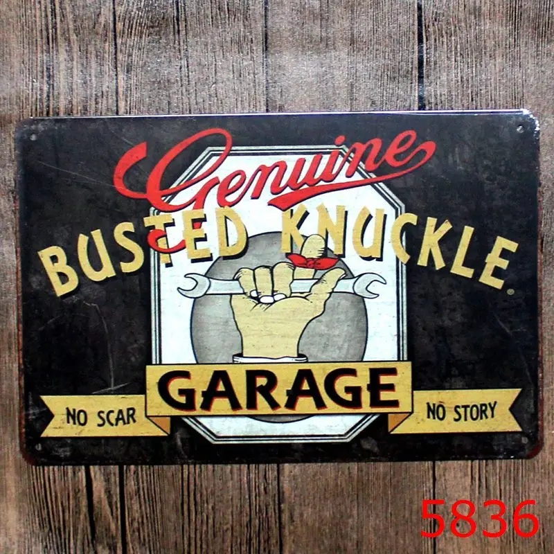 30X20CM Garage Vintage Home Decor Tin Sign Wall Decor Metal Sign