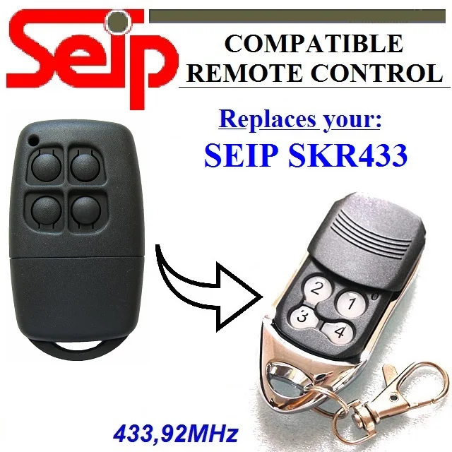 

SEIP SKR 433 garage door remote control 433.92Mhz gate opener