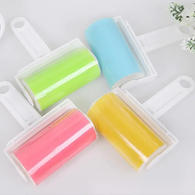 1pc Hot Remover Washable Brush Fluff Cleaner Sticky Picker Lint Roller Carpet Dust Pet Hair Clothes Reusable Home Essential Tool