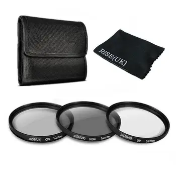 

52MM Filter Kit (UV CPL ND4) for Nikon D7100 D5200 D3300 D3200 camera