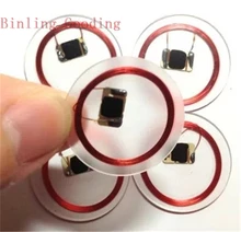 125khz RFID EM4100 TK4100 Transparent Coin Card (25mm) ID Card