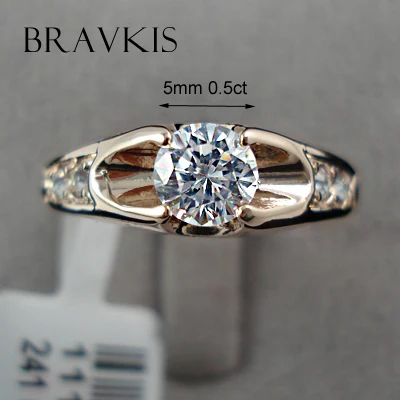 Женские винтажные обручальные кольца BRAVEKISS с камнями bague mujer moda ювелирные изделия