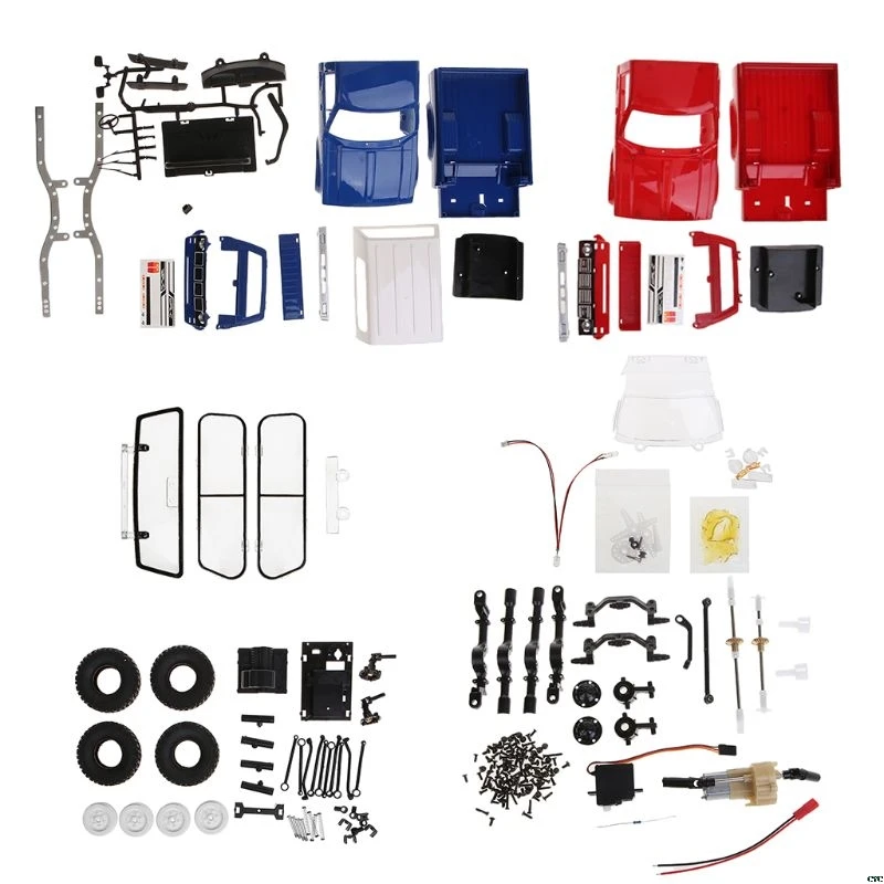  WPL C24 2.4G DIY RC Car KIT 4WD Remote Control Crawler Off-road Buggy Moving Machine Kids Toys