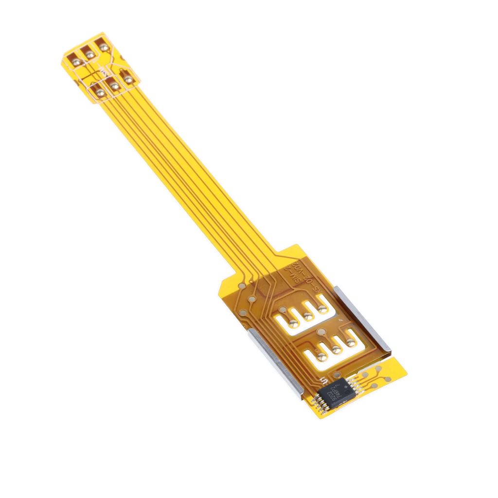

External SIM Card Extension Converter connects your current phone Micro SIM with another normal Size SIM Card simple Operation
