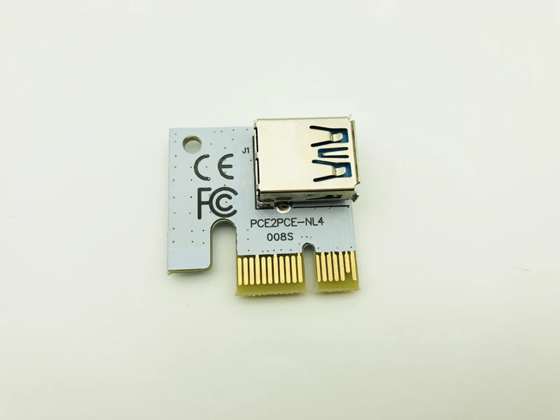 6 шт./лот PCI E 1x до 16x Майнер машина усовершенствованный удлинитель 008C переходная