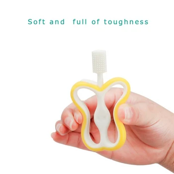 

Baby Teether Apple Fruit Style Food Grade Silicone Giraffe Cute Teething Oral Care Chew Toy Newborn Products