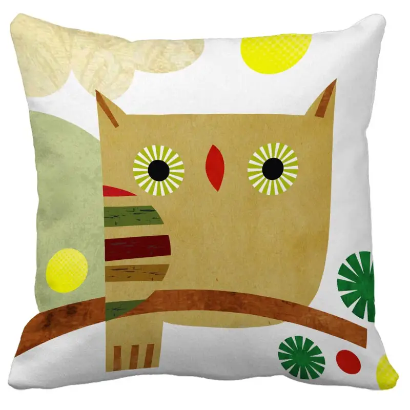 Cartoon Owl Cushion Cover Nordic Simple Geometric Decorative Throw Pillows Cushion Covers for Sofa Polyester Cotton Cartoon Owl Cushion Cover Nordic Simple Geometric Decorative Throw Pillows Cushion Covers for Sofa Polyester Cotton