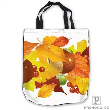 

Custom Canvas Autumn_Leaves ToteBag Hand Bags Shopping Bag Casual Beach HandBags Casual 180713-04-3