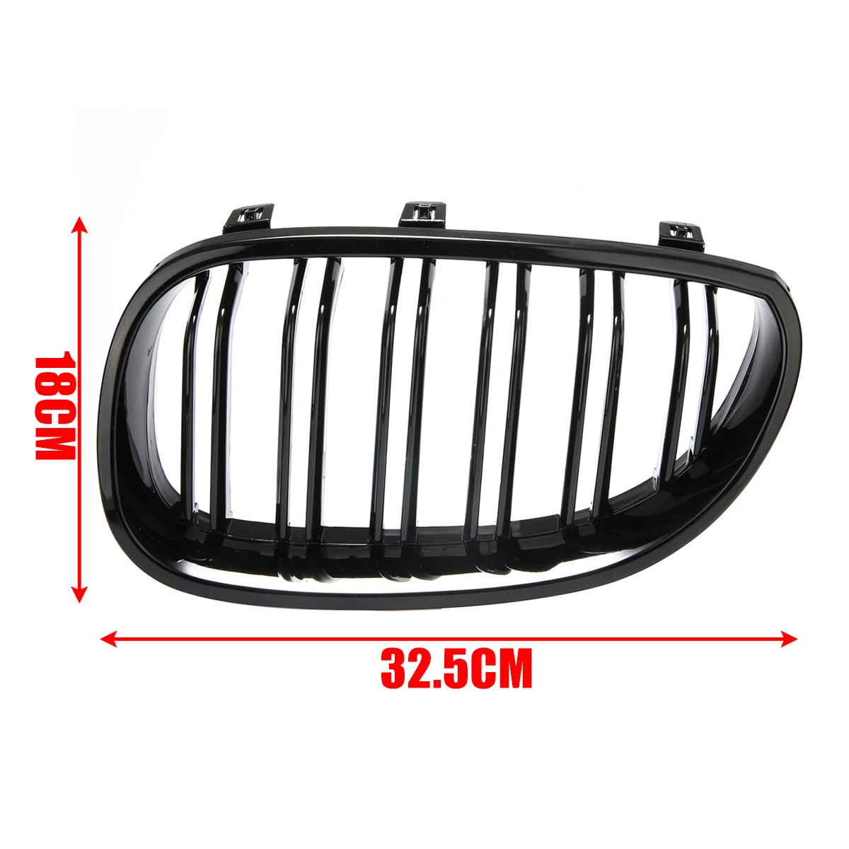 1Pair Gloss Black Car Front Sport Grill Kidney Grilles Grill For BMW 5 Series M5 E60/E61 2003 2004 2005 2006 2007 2008 2009 2010