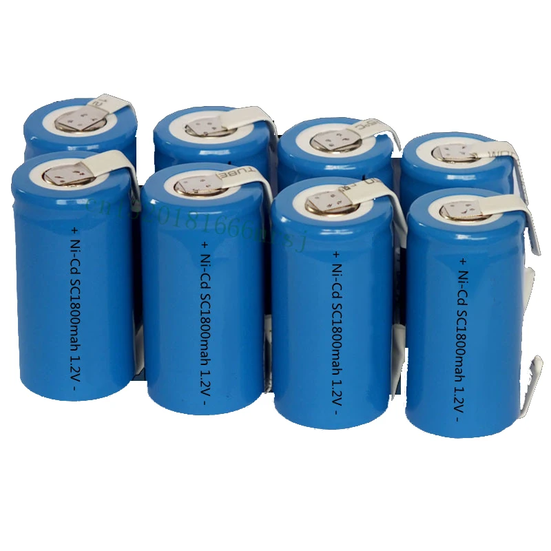 New 16PCS/lot High Grade Sub C SC 1.2V 1800mAh Ni Cd NiCd Rechargeable