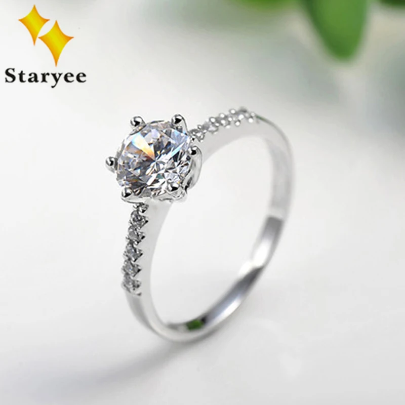 Тест Положительный 1.0CTW Круглый Cut Forever One Moissanite 14K из чистого белого золота