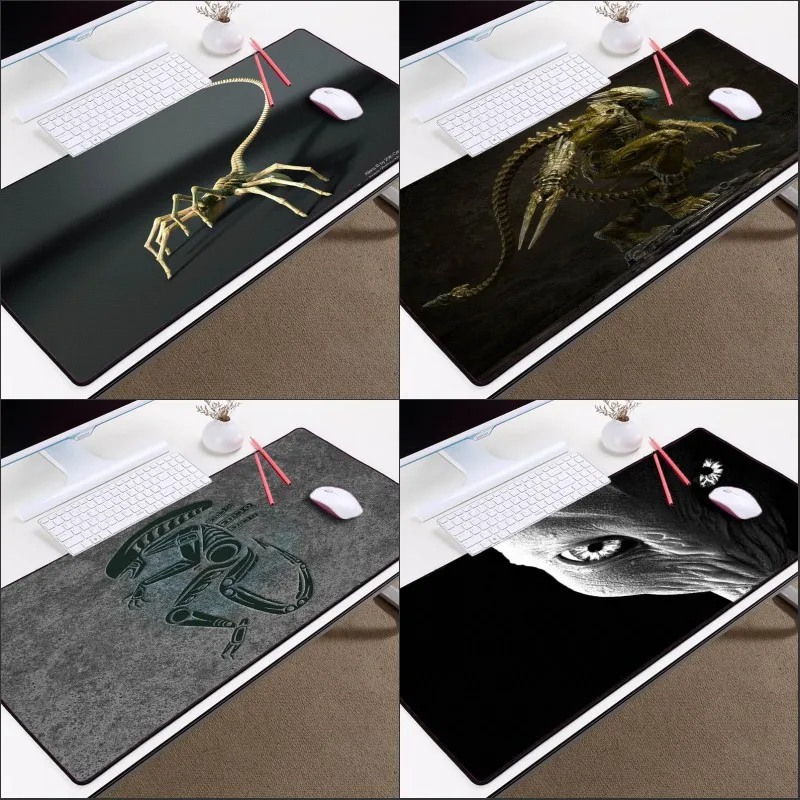

Congsipad Tabletop Decoration Mat Alien Art Pattern Mousepad for Game Gaming Mouse Mat Rubber Wear-resisting Antiskid Table Mat