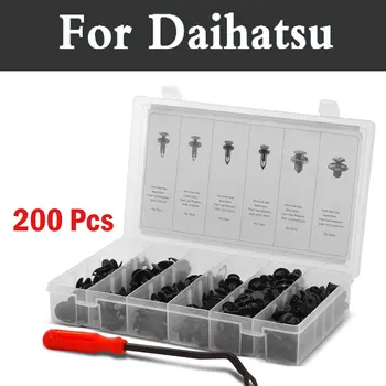 

Auto Clips Nail Assortment 200pcs Rivets Nylon Bumper Push Rivets For Daihatsu Altis Be-Go Boon Ceria Copen Cuore Esse Materia
