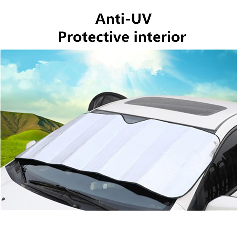

Universal Foam Car Sun Visor Aluminum Foil Sun Block Front Snow Block Car Sun Visor Custom Logo Protection Windshield Sunshades