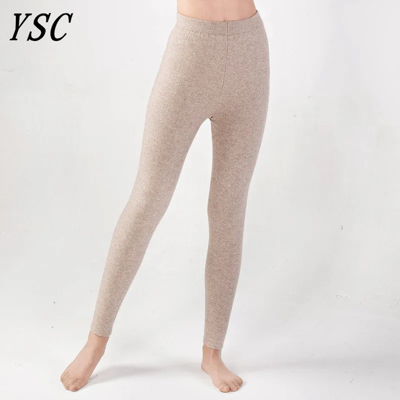 leather leggings YUNSHUCLOSET New style Momen Cashmere Wool Warm Pants Knitted Long Johns Spandex Leggings High-quality Free Shipping thigh highs Leggings