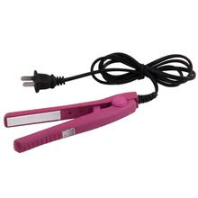 Мини Путешествия Керамика волос Curl Выпрямитель Flat Iron Пермь Шинная идеально подходит для штрихов короче слоев и синтетические чёлки волос Лидер продаж
