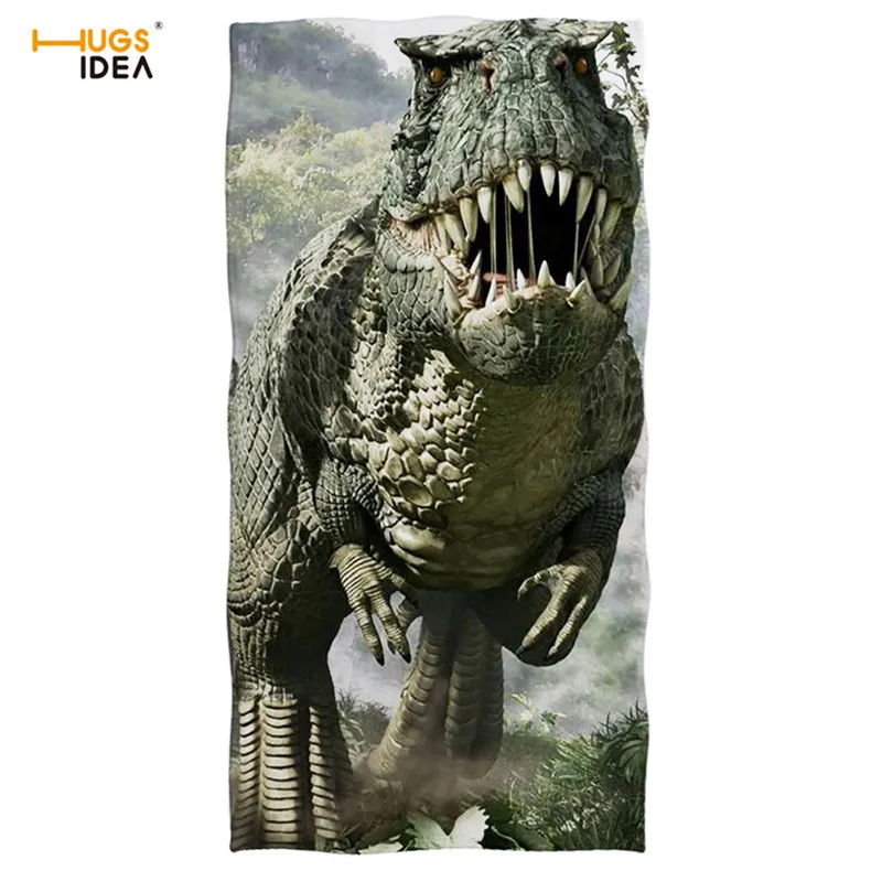HUGSIDEA банное полотенце s модное женское 3D Животное Динозавр принт пляжное полотенце мужское Спортивное одеяло для плавания Йога домашний текстиль полотенце для рук - Цвет: HMA133