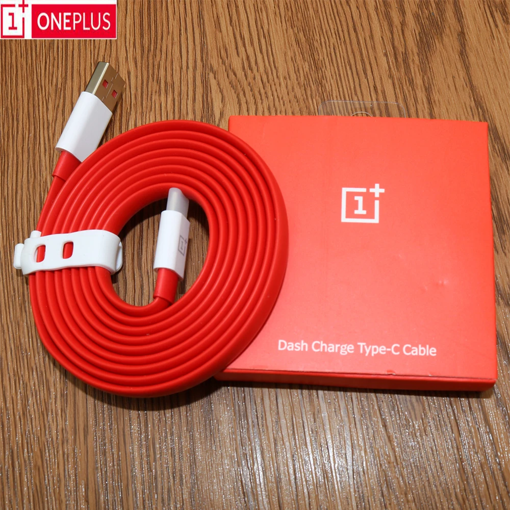

Original 100% Oneplus 6 Dash Charger Cable 5V 4A Type C 100CM Noodle Fast Charge Date Line For One Plus 3 3t 5 5t