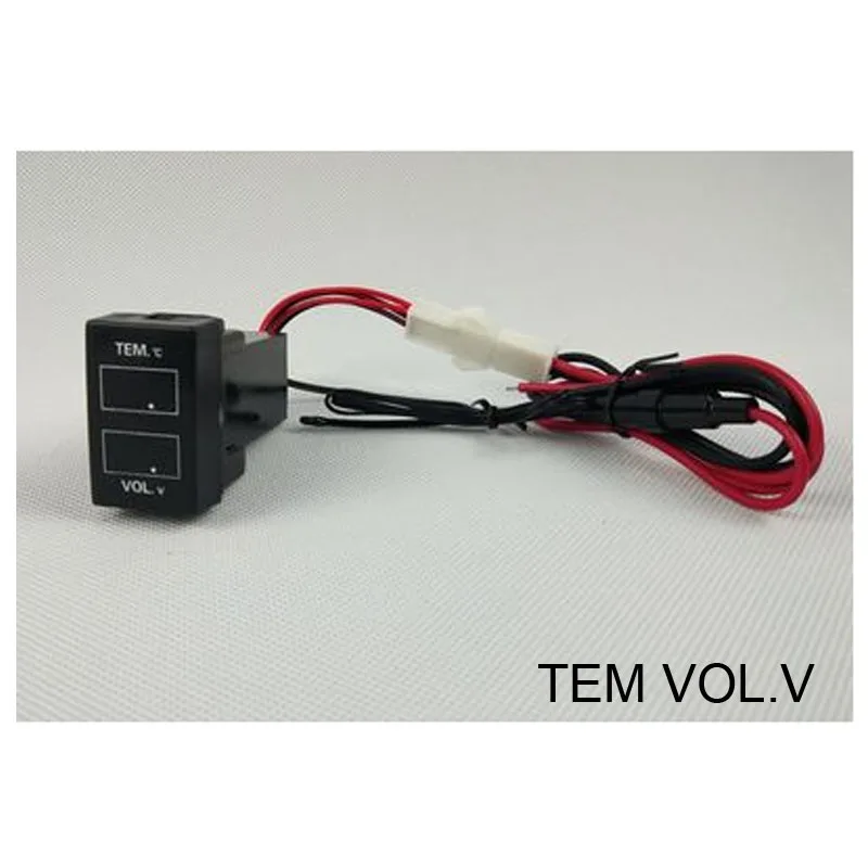 USB зарядное устройство Автомобильный разъем интерфейса Разъем напряжение дисплей Температура аудио зарядное устройство VOL. V TEM для Great Wall Haval H2/H6 11-17