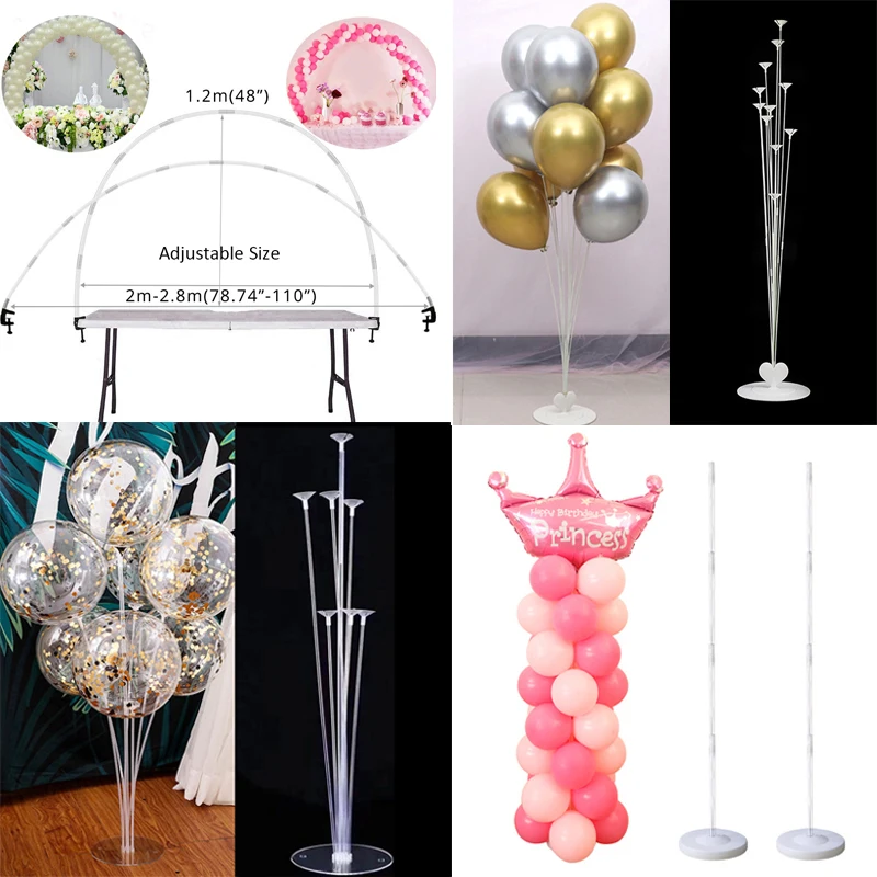 

Ballons Accessories Balloon Holder Stand Balloon Arch Chain Sealing Clip Glue Dot Babyshower Wedding Birthday Party Decorations