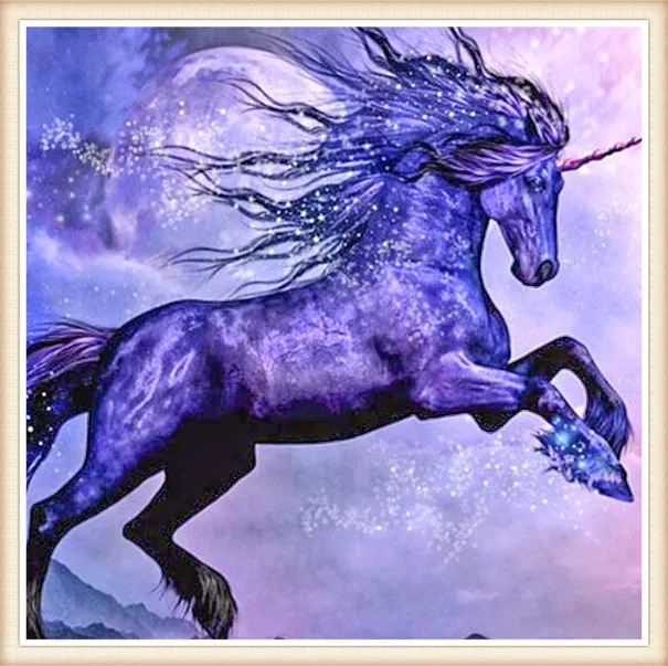 

Unicorn animal Needlework 5D diamond embroidery full resin diamond with picture home decor mosaic diy diamond painting square