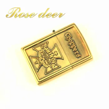 

Fashion Retro Metal Kerosene Oil Lighter Fire Unique Gasoline Windproof Refillable Cigarette Lighter Man Gadgets Best gift
