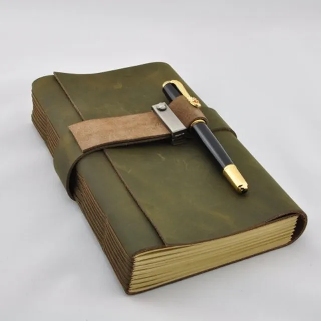 Buy personal diary vintage fashion cowhide handmade