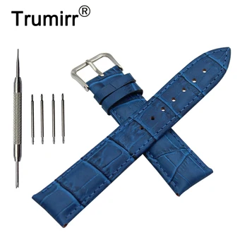 

18mm 19mm 20mm 21mm 22mm 24mm Croco Genuine Leather Watch Band for Citizen Stainless Steel Pin Buckle Strap Wrist Belt Bracelet