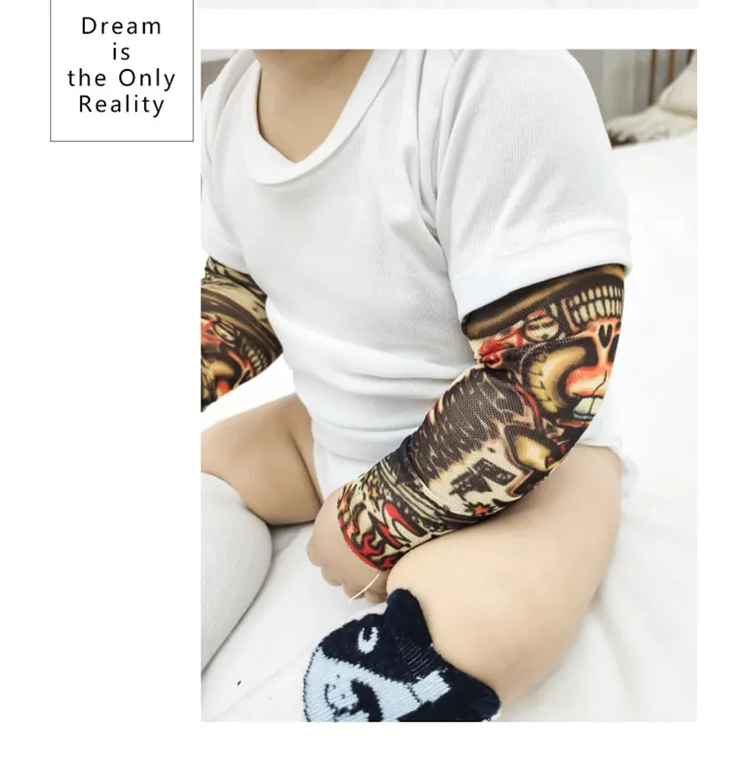 Baby Rompers Tattoo Sleeves Rock Baby Boy Romper Christmas Infant Girls Jumpsuit Long Sleeves Baby Print Clothes Cute Jumpsuit Baby Bodysuits are cool
