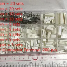 85 комплектов комплект в коробке 2 P 3 P 4 P 5 P 6 p 7 p 8 p 9 p 10 Pin 2,54 мм Шаг Терминал штырь коннектор провода Разъемы адаптер комплекты формата XH