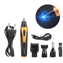 Спортмастер 4 в 1 Мужская электрическая бритва для носа, ушей, бороды, бровей, боковины, триммер, бритва, профессиональная бритвенная машинка, триммер для волос