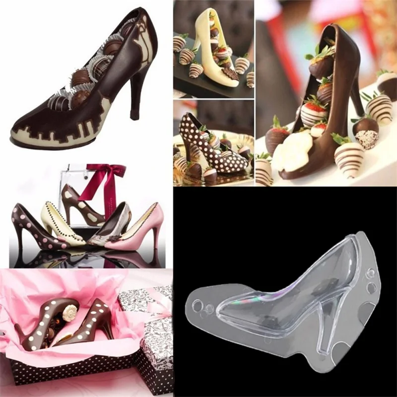 

Plastic high-heeled high heels egg tart chocolate bake cake mold for cakes baking mold kitchen pastry tools bakeware molds