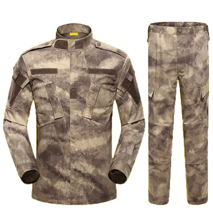 ZXQYH, уличная Тактическая Военная форма, Армейский Камуфляж, костюмы CP, Боевая форма, мужские комплекты одежды, Охотничья спортивная куртка, штаны - Цвет: ATAC