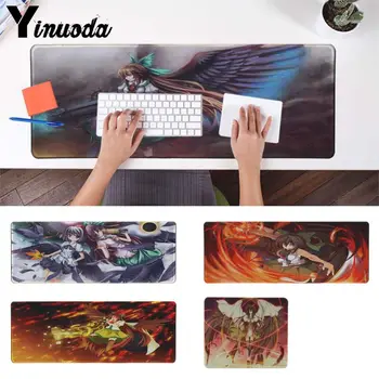 

Yinuoda Reiuji Utsuho Touhou Wings Barrel Rubber PC Computer Gaming mousepad Durable Soft Rubber anime PC Anti-slip Mouse Mat