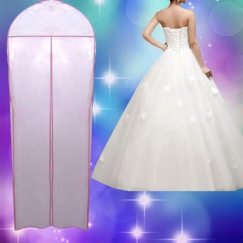 New Arrival Wedding Bridal Dress Gown Carry Protection Dustproof Cover Garment Storage Zipper