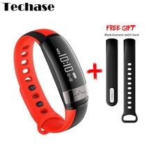 Techase Blood Pressure Heart Rate Monitor Fitness Tracker Smartband Bracelet Bluetooth Waterproof Sports Data Monitor Free Band