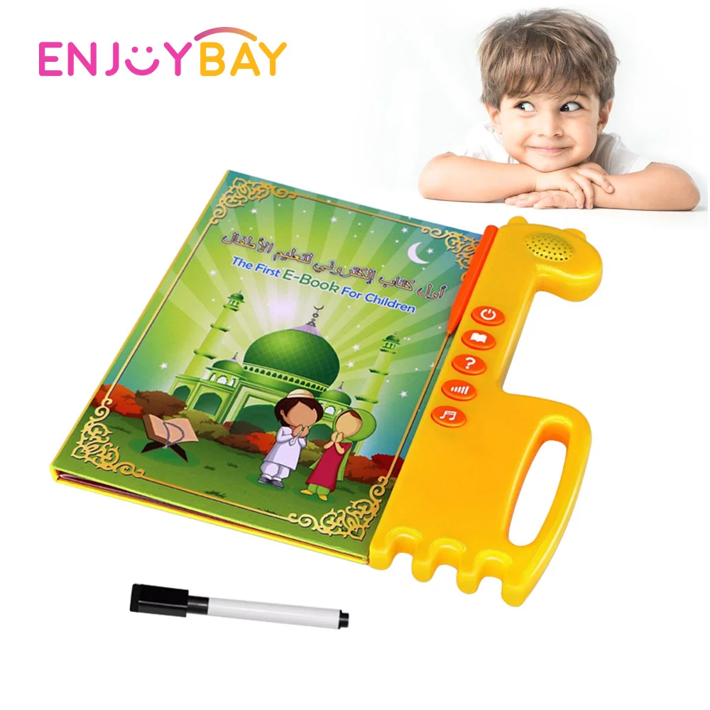 Enjoybay первая детская электронная книга Дети Электронное обучение чтение машина Английский Арабский версия развивающие игрушки подарок для
