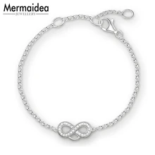 Love Forever Basic шарм браслеты звеньевая цепочка 925 Серебряный Модный Клубное Ювелирное Украшение женский подарок