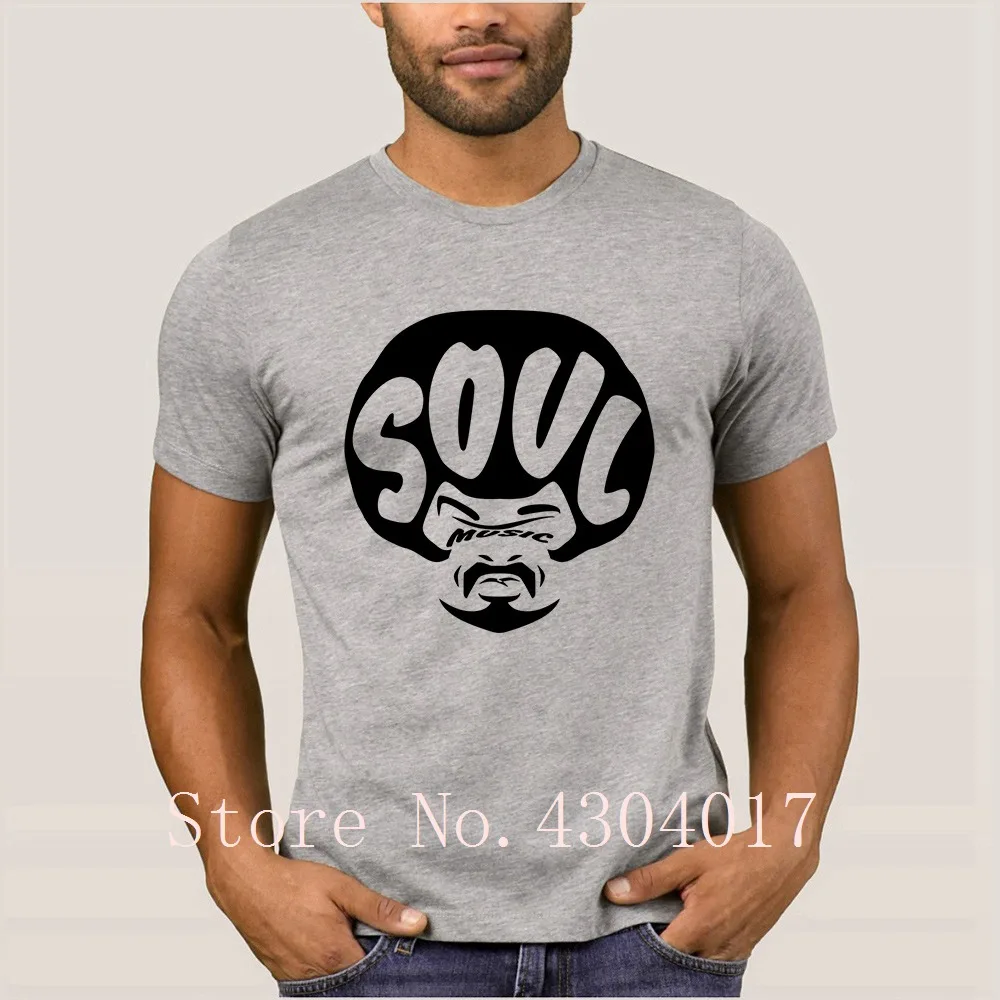 Soul Music Tshirt Round Neck Letters Anti Wrinkle Men's T Shirt Summer