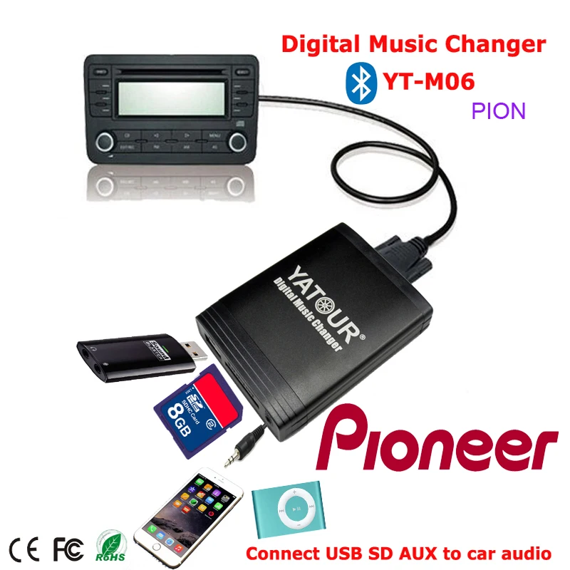 Aliexpress.com : Buy Yatour Digital Music Changer USB SD MP3 Bluetooth ...