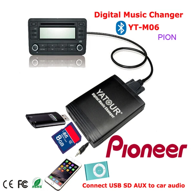 Yatour Digital Music Changer USB SD MP3 Bluetooth interface for Pioneer