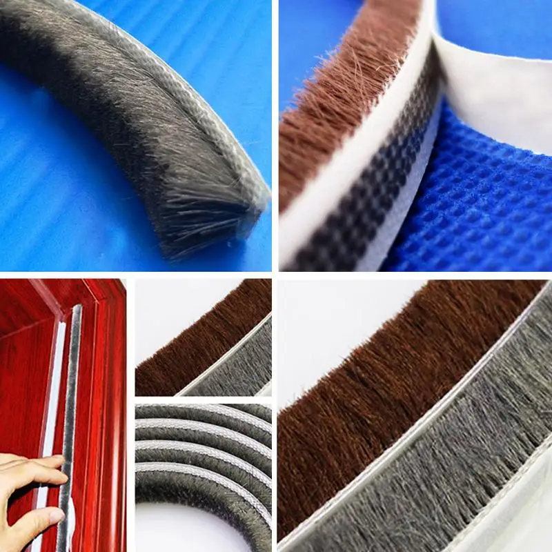 Self adhesive Sealing Wind proof Brush Strip For Home Door Window Sound