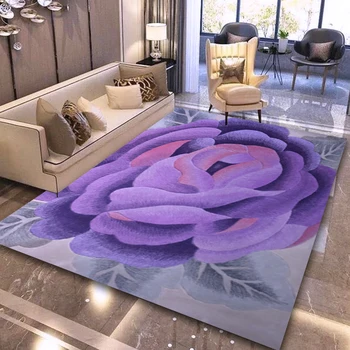 

ALITEXTILEBTOC 100% Wool Plus Size Carpet For Home Parlor Hand Carved Floral Tapis Salon Rectangle Non-slip Parlor Soft Carpet